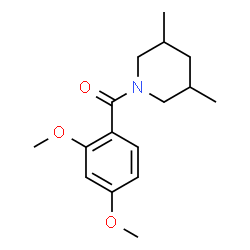 ChemSpider 2D Image | 1-(2,4-Dimethoxybenzoyl)-3,5-dimethylpiperidine | C16H23NO3