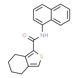ChemSpider 2D Image | N-(1-Naphthyl)-4,5,6,7-tetrahydro-2-benzothiophene-1-carboxamide | C19H17NOS
