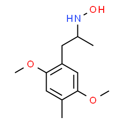 ChemSpider 2D Image | 1-(2,5-Dimethoxy-4-methylphenyl)-N-hydroxy-2-propanamine | C12H19NO3