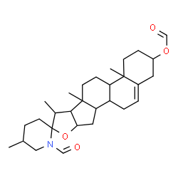 ChemSpider 2D Image | 28-Formylspirosol-5-en-3-yl formate | C29H43NO4