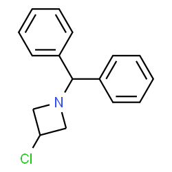 ChemSpider 2D Image | 1-benzhydryl-3-chloroazetidine | C16H16ClN