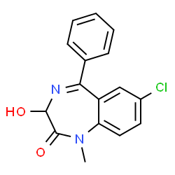 ChemSpider 2D Image | Temazepam | C16H13ClN2O2