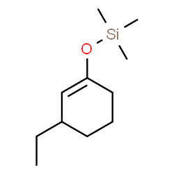 ChemSpider 2D Image | Cyclohexene, 3-ethyl-1-trimethylsilyloxy- | C11H22OSi