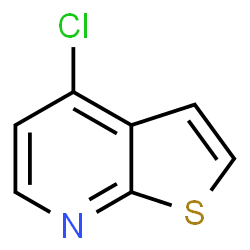 ChemSpider 2D Image | 4-chlorothieno[2,3-b]pyridine | C7H4ClNS