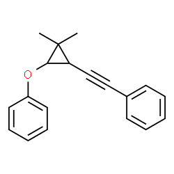 ChemSpider 2D Image | [(2,2-Dimethyl-3-phenoxycyclopropyl)ethynyl]benzene  | C19H18O