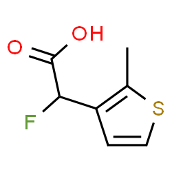 ChemSpider 2D Image | Fluoro(2-methyl-3-thienyl)acetic acid | C7H7FO2S