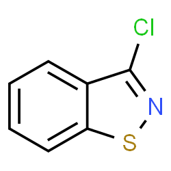 ChemSpider 2D Image | 3-Chlor-1,2-benzisothiazol | C7H4ClNS