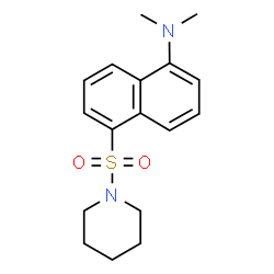 ChemSpider 2D Image | N-(1-Dimethylaminonaphthalene-5-sulfonyl)piperidine | C17H22N2O2S