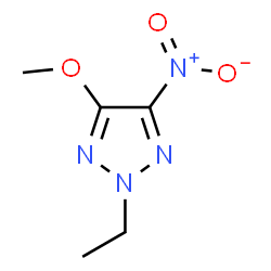ChemSpider 2D Image | 2-Ethyl-4-methoxy-5-nitro-2H-1,2,3-triazole | C5H8N4O3