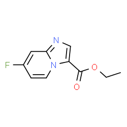 ChemSpider 2D Image | Ethyl 7-fluoroimidazo[1,2-a]pyridine-3-carboxylate | C10H9FN2O2