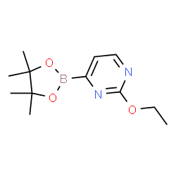 ChemSpider 2D Image | 2-Ethoxy-4-(4,4,5,5-tetramethyl-1,3,2-dioxaborolan-2-yl)pyrimidine | C12H19BN2O3