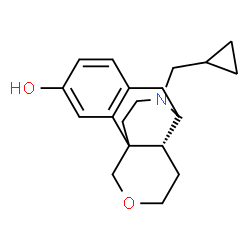 ChemSpider 2D Image | (9S,10R)-17-(Cyclopropylmethyl)-13-oxa-17-azatetracyclo[7.5.3.0~1,10~.0~2,7~]heptadeca-2,4,6-trien-4-ol | C19H25NO2