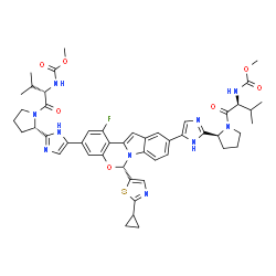 ChemSpider 2D Image | ruzasvir | C49H55FN10O7S