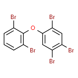 ChemSpider 2D Image | 2,2',4,5,6'-PENTABROMODIPHENYL ETHER | C12H5Br5O