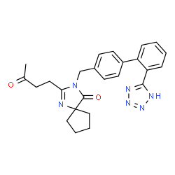 ChemSpider 2D Image | desbutyl-(?-1)-ketobutyl irbesartan | C25H26N6O2