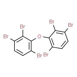 ChemSpider 2D Image | 1,1'-Oxybis(2,3,6-tribromobenzene) | C12H4Br6O