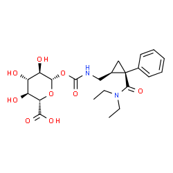 ChemSpider 2D Image | D-milnacipran carbamoyl O-glucuronide | C22H30N2O9
