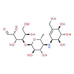 ChemSpider 2D Image | ACARVIOSINE-GLUCOSE | C19H33NO13