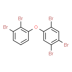 ChemSpider 2D Image | 2,2',3,4',5'-PENTABROMODIPHENYL ETHER | C12H5Br5O