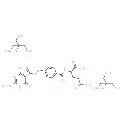 ChemSpider 2D Image | PEMETREXED DITROMETHAMINE | C28H43N7O12