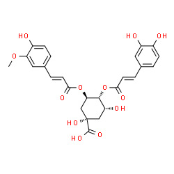 ChemSpider 2D Image | 4-CAFFEOYL-5-FERULOYLQUINIC ACID | C26H26O12