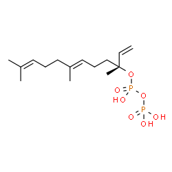 ChemSpider 2D Image | (6E,3R)-nerolidyl pyrophosphate | C15H28O7P2