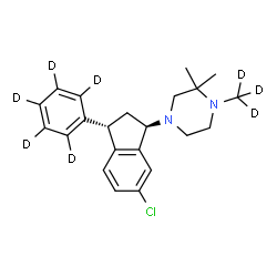 ChemSpider 2D Image | 2K038J69PK | C22H19D8ClN2