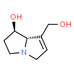 ChemSpider 2D Image | (1R,7aS)-7-(Hydroxymethyl)-2,3,5,7a-tetrahydro-1H-pyrrolizin-1-ol | C8H13NO2