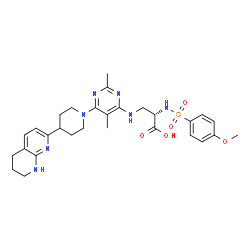 ChemSpider 2D Image | GLPG0187 | C29H37N7O5S