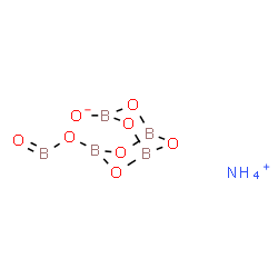 ChemSpider 2D Image | AMMONIUM PENTABORATE | H4B5NO8