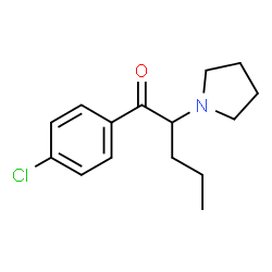 ChemSpider 2D Image | 4-Chloro-alpha-pyrrolidinovalerophenone | C15H20ClNO