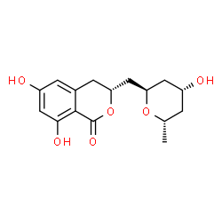 ChemSpider 2D Image | 4'-HYDROXYCLADOSPORIN | C16H20O6