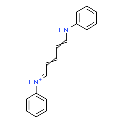 ChemSpider 2D Image | (1E)-5-Anilino-N-phenyl-2,4-pentadien-1-iminium | C17H17N2