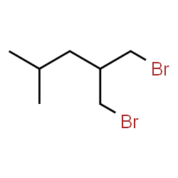 ChemSpider 2D Image | 1-Bromo-2-(bromomethyl)-4-methylpentane | C7H14Br2