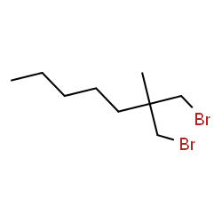 ChemSpider 2D Image | 1-Bromo-2-(bromomethyl)-2-methylheptane | C9H18Br2
