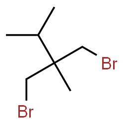 ChemSpider 2D Image | 1-Bromo-2-(bromomethyl)-2,3-dimethylbutane | C7H14Br2