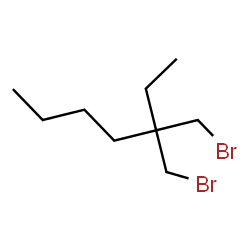 ChemSpider 2D Image | 3,3-Bis(bromomethyl)heptane | C9H18Br2