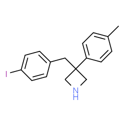 ChemSpider 2D Image | 3-(4-Iodobenzyl)-3-(4-methylphenyl)azetidine | C17H18IN