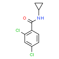 ChemSpider 2D Image | 2,4-Dichloro-N-cyclopropylbenzamide | C10H9Cl2NO