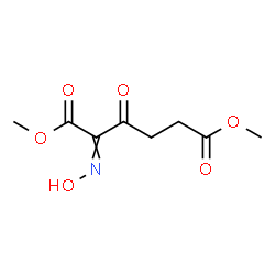 ChemSpider 2D Image | Dimethyl 2-(hydroxyimino)-3-oxohexanedioate | C8H11NO6