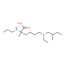 ChemSpider 2D Image | N~6~-Ethyl-2-methyl-N~6~-(2-methylbutyl)-N~2~-propyllysine | C17H36N2O2