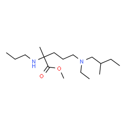 ChemSpider 2D Image | Methyl N~5~-ethyl-2-methyl-N~5~-(2-methylbutyl)-N~2~-propylornithinate | C17H36N2O2