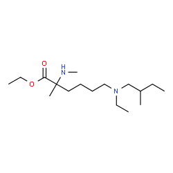 ChemSpider 2D Image | Ethyl N~6~-ethyl-N~2~,2-dimethyl-N~6~-(2-methylbutyl)lysinate | C17H36N2O2