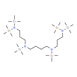 ChemSpider 2D Image | N,N'-Bis{3-[bis(trimethylsilyl)amino]propyl}-N,N'-bis(trimethylsilyl)-1,4-butanediamine | C28H74N4Si6