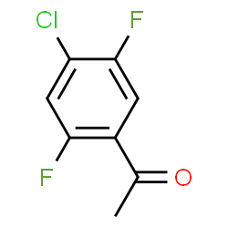 ChemSpider 2D Image | 1-(4-Chloro-2,5-difluorophenyl)ethanone | C8H5ClF2O