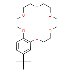 ChemSpider 2D Image | 18-tert-Butyl-2,3,5,6,8,9,11,12,14,15-decahydro-1,4,7,10,13,16-benzohexaoxacyclooctadecine | C20H32O6