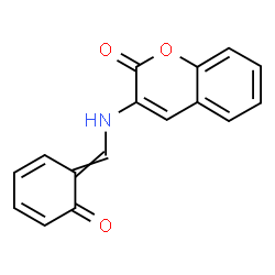 ChemSpider 2D Image | 3-{[(6-Oxo-2,4-cyclohexadien-1-ylidene)methyl]amino}-2H-chromen-2-one | C16H11NO3
