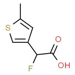 ChemSpider 2D Image | Fluoro(5-methyl-3-thienyl)acetic acid | C7H7FO2S