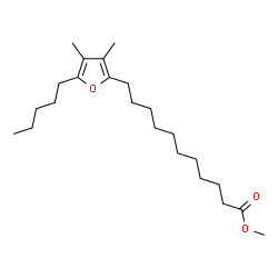 ChemSpider 2D Image | Methyl 11-(3,4-dimethyl-5-pentyl-2-furyl)undecanoate | C23H40O3