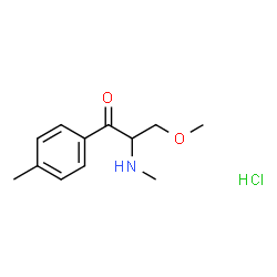 ChemSpider 2D Image | 3-Methoxy-2-(methylamino)-1-(4-methylphenyl)-1-propanone hydrochloride (1:1) | C12H18ClNO2
